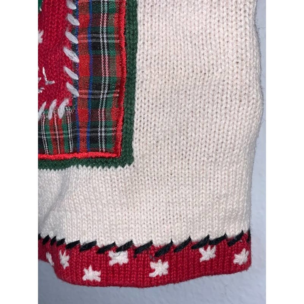 EXTRA POINT by Reference Point Vintage Ugly Christmas Knit Sweater Vest - 2X - Picture 8 of 13
